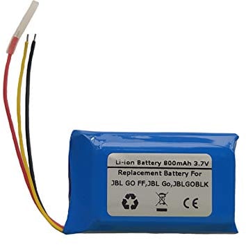 800mAh 3.7V Replacement Battery for JBL GO FF, JBL Go, JBLGOBLK, GSP072035