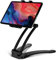 moex Supporto per tablet, da tavolo, per tablet, con adattatore da parete e soffitto, compatibile con iPad, MediaPad, Kindle, smartphone, Galaxy Tab, Switch - nero
