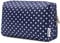 Narwey Make up Tasche Damen Schminktasche Kosmetiktasche Kulturtasche Damen Kulturbeutel, Makeup Tasche Makeup Bag (Polka Dot, Groß)
