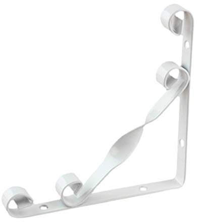 Cabilock Metallhalter 2 Stück Metallregalhalterungen im Blumenstil mit Hochleistungs-Schwimmregalhalterungen Halterungen J-Halterung Industrieregalhalterung für Bauernhaus-Wohnkultur