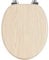 WOLTU Wooden Toilet Seat, Soft Close WC Seat with Strong Hinge Ideal for Standard Toilet Oak