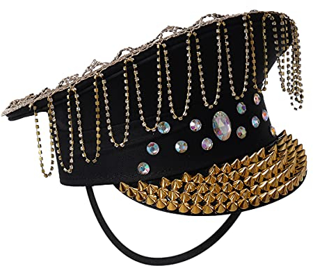 COSDREAMER Herren Classic Schwarz Quaste Armee Hut Halloween Kostüm Hut …