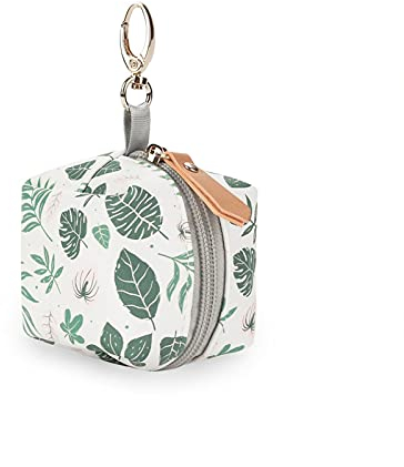 richao Schnullerbox Für Baby Neugeborene Reise Schnuller Nippel Beutel Halter Kinderwagen Tasche Vielseitiger Schnullerhalter PU Leder Aufbewahrungstasche Für Kleinkinder BPA-frei
