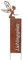 Trend Line Dekostecker Lieblingsplatz 33x2x107cm Rostbraun Metall Gartenstecker