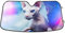 Parasol para parabrisas de coche, visera de coche Bad Kitty para rayos UV y protección solar contra el calor, protector solar plegable pequeño 53 x 23.5 pulgadas