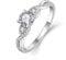 FJ Ring Damen Verlobungsring 925 Sterling Silber Unendlichkeit Ring Infinity Ehering Antragsring Promise Ring mit Zirkonia Schmuck Geschenke für Frauen (Größe 54)