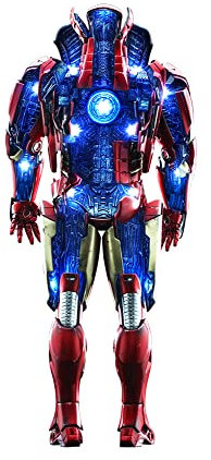 Movie Masterpiece DIECAST DS004D51 Iron Man Mark 7 (Open Armor Version), 1/6 Scale Diorama, Red, Approx. 13.0 inches (33 cm) Tall