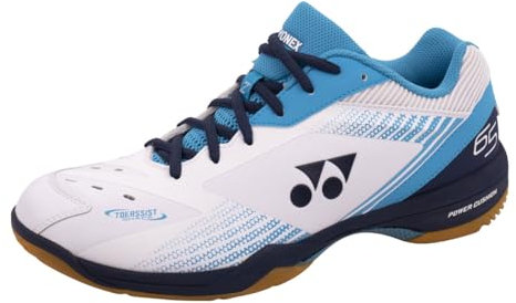 YONEX Power Cushion 65 Z3 Herren Badminton Indoor Pumps (Weiß/Ozeanblau), Weiß/Ozeanblau, 41 EU