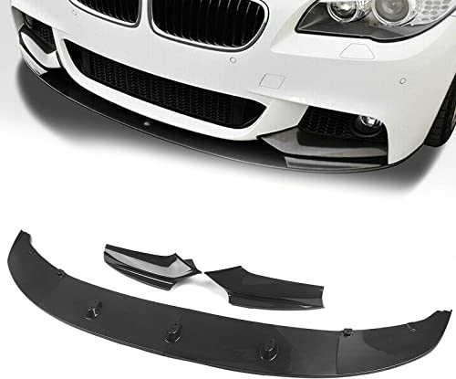REXGEL Stoßstange Frontspoiler Lippe Für BMW F10 5er 2011-2016 550i 528i 530i M Sport Carbon Look Car Lower Blade Splitter Plate Zubehör