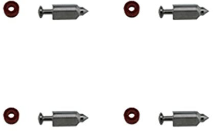 Maxmoral 4 Stück 398188 281144 Motor-Vergaser-Schwimmerventil-Nadelsitz-Set für Rasenmäher Motor