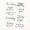 arriettycraft Phrase Sentiment Clear Stamps Anniversary Birthday Thank You Rubber Stamps Clear Stamps for Card Making Decoration and DIY Scrapbooking