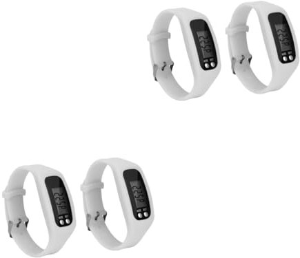BESPORTBLE Silikonarmbänder 2st Schrittzähler Kalorien Monitor Uhr Kind Weiß Armband Elektronisch Sportarmbänder