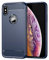 Sidande Case for iPhone Xs Case, iPhone X Case, Ultra Slim Phone Cover with Shock-Absorption Carbon Fiber TPU Rubber Protective Cases for iPhone Xs Navy Blue
