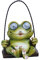 Yardwe Innovative Harz Frosch Schaukel Solar Licht Garten Weg Außen Lampe