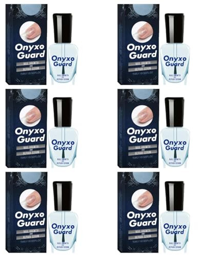 6 1PC Nail Strengthener for Weak Nails, Nail Conditioner for Damaged Nails, Onyxoguard Nail Growth and Repair, Nail Hardener Extra Strong and Growth, Nail Guards for Strength