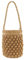Korbtaschen Damen Zylinder Stroh Gewebte Handtaschen Sommer Eimer Taschen Frauen Handgefertigte Kordelzug Strand Umhängetaschen Sommer Strand Geldbörse (Color : A, Size : 20 * 20cm)