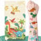 zycBernoi Dino Tattoo Kinder, 10 Blätter Temporäre Tattoo mit Explosion Geschenkbox, Überraschung für Kinder Tattoos Gastgeschenke, Perfekt für Kindergeburtstag Party Mitgebsel