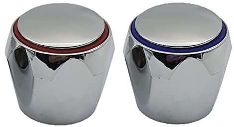 Keuyeo 2 Teile/Satz Wasserhahn Griff Knopf Ersatz Heißer Kalten Wasserhahn Schalter Küche Badezimmer Waschbecken Waschbecken Komponenten Zubehör