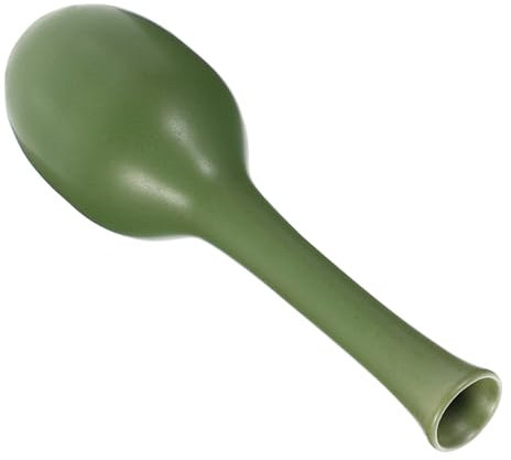 GREENADSCAPE Bouteille carrée en céramique vases rustiques récipient à Fleurs Vase à Fleurs Vertes Pots de Cactus Vase Chinois bouda Decoration Interieure Vase décoratif récipient Floral Green