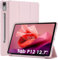 WD&CD Custodia Compatibile per Lenovo Tab P12 12.7, Ultra Sottile Smart Pelle Cover con Sonno/Sveglia la Funzione Compatibile per Lenovo Tab P12 12.7 Tablet - Rosa