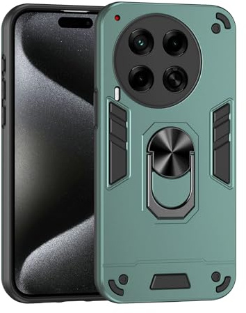 Lucyliy Coque pour Tecno Camon 30 4G Coque [avec Protection d'écran en Verre trempé] Compatible avec Tecno Camon 30 4G CL6 CL6k Coque étui Housse Case Cover Green