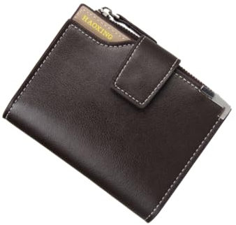 COSMEVIVI Herren-geldbörse Aus Pu Dreifach Faltbar Kartenhalter Reißverschluss Retro-geldbörse für Männer Zum Geburtstag