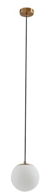 Lucande Pendelleuchte Bidolo in Gold/Messing aus Glas (1 flammig, E14) - Hängelampe Esstischlampe Hängeleuchte Badezimmerleuchte