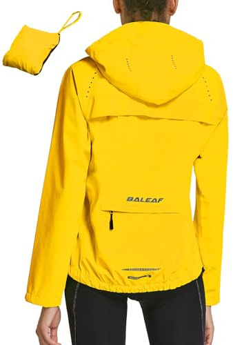 baleaf Cycliste Coupe Vent Femme, Vélo Jacket De Pluie Imperméable Randonnée Les Quatre Saisons Bike Coupe Extérieure Légère Résistante