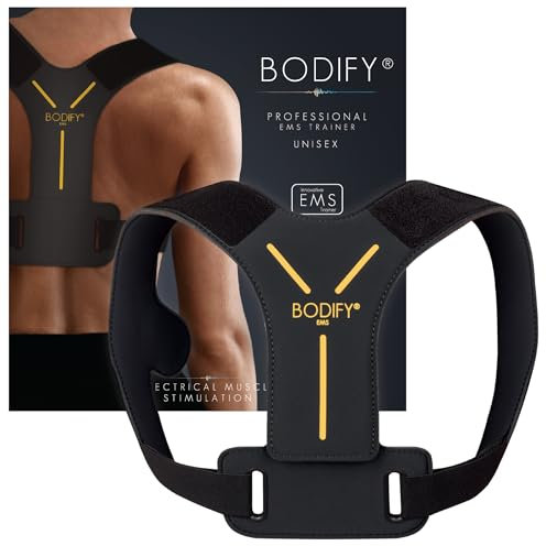 Bodify® EMS Nackentrainer Pro - Gezielte Stimulation der Nacken Muskulatur! - Muskelaufbau und verbesserte Haltung - EMS Training - Nackenmuskeltrainer - für Männer und Frauen DAS ORIGINAL