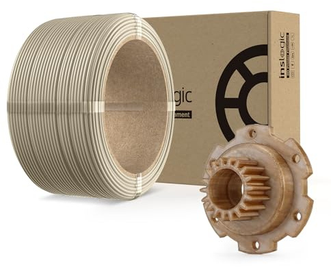 Inslogic PEEK Filament 1,75mm 3D Druck Filament, UL94 V-0 Flammhemmend, Hochfest und Hitzebeständig 250g Nachfüllpackung, Kompatibel mit Bambu- und Sunlu-Spulen, Naturfarben