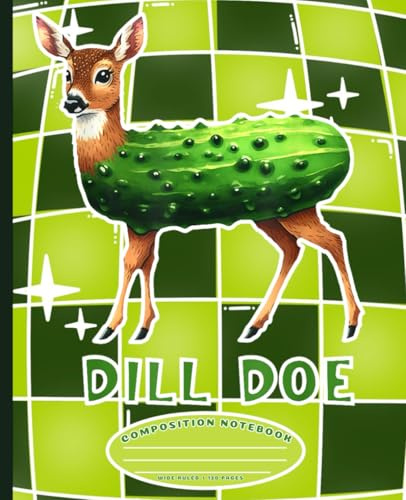 Silly Pickle Notebook: Funny Green Vegetable Pun Journal for Students, Teachers, School Notes, Office Writing, and Gag Gifts