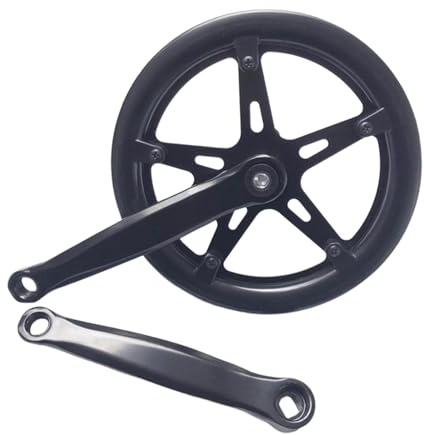 JISADER Juego de Bielas de Bicicleta de 46 Dientes, Piezas del Juego de Bielas, Plato,