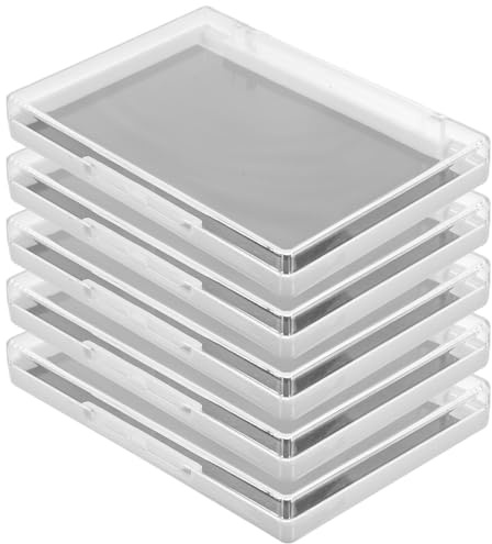 BCOATH Set 5 Pezzi Palette Magnetiche Vuote per Trucco in Plastica Compatte, per Ombretto e Blush, Perfette per Viaggi e Uso Quotidiano