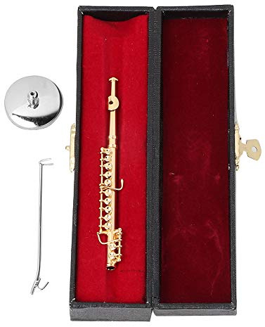 Vistreck 11 cm Mini-Goldflöte, Modell-Musikinstrument für Heimdekoration und Einzigartige Geschenke
