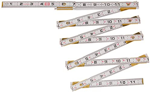 Crescent Lufkin 5/8 X 6' Red End® Engineer's Scale Wood Rule - 1066DN , White
