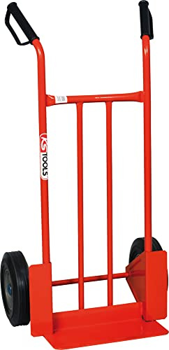 KS Tools 160.0228 Transport-Stapelkarre mit Vollgummibereifung | Sackkarre Vollräder 250 kg