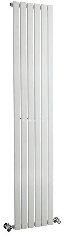 Hudson Reed HLW42 Sloane | | Modern Bathroom Vertical Designer Single Panel Radiator, 1800mm x 354mm, Satin White