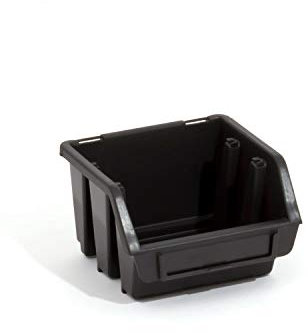 Patrol Group ERG1CZAPG001 1 x Ergo S Sortierkisten Stapelkasten, schwarz, 116 x 112 x 75 mm
