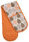 Premier Housewares Leaf Double Oven Glove - Orange