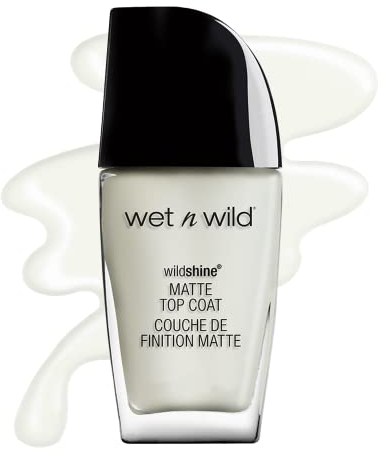 wet n wild Shine Nail Color, Matte Top Coat, 0.41 Fluid Ounce