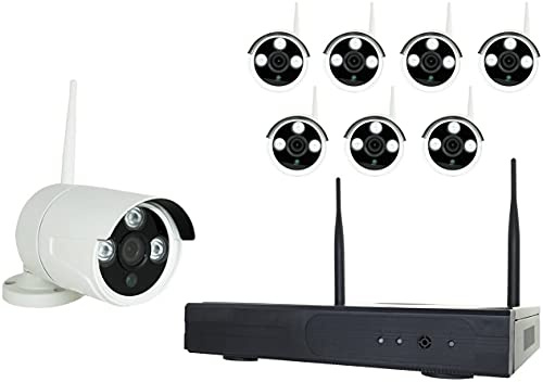 Kit Videosorveglianza NVR 8 Telecamere | HDMI LAN WiFi VGA | Interno Esterno