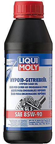 LIQUI MOLY Hypoid-Getriebeöl (GL5) SAE 85W-90 | 500 ml | Getriebeöl | Hydrauliköl | Art.-Nr.: 1404