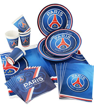 Kit fête PSG - 39 pièces - Collection officielle PARIS SAINT GERMAIN