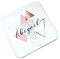 Personalised Rose Gold Triangle Geometric Coaster, Wooden Glossy Hard Coaster, Gift, Table Mat, Drinks Mat, Table Saver gift
