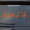 Hellweg Druckerei Sylt Herzschlag Puls Insel Nordsee Liebe Auto Aufkleber Sticker Heckscheibenaufkleber