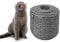 Sisalseil 6mm für Katze Scratcher Katzenkratzbaum reparieren und ersetzen, DIY Kratzmöbel - Kratzbaum, Kratzteppich & Matte, Kätzchen Kicker Spielzeug, Grau 20m/66ft