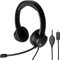 Thronmax THX-20 USB-Headset mit Bügelmikrofon (THX20) mit gepolsterten Kopfhörern und integrierter Fernbedienung für Bequeme HQ Kommunikation bei Onlinekursen / Videospielen / Chat / etc.