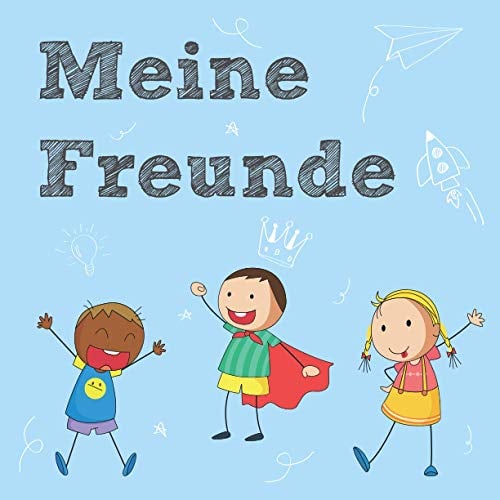 Meine Freunde: Das Freundebuch für Schulkinder | 35 Freundinnen und Freunde haben hier reichlich Platz