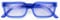 LONDON MOLE BRILLEN | Icy Lesebrille | Rechteckige Gläser | Coole Leser | Herren Damen Unisex | Stylische Lesebrille | Federscharniere | Transparentes Blau | Vergrößerung +3,0