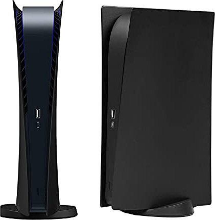 Digital Edition Plaques faciales de rechange pour console PS5, accessoires pour Playstation 5 (noir)